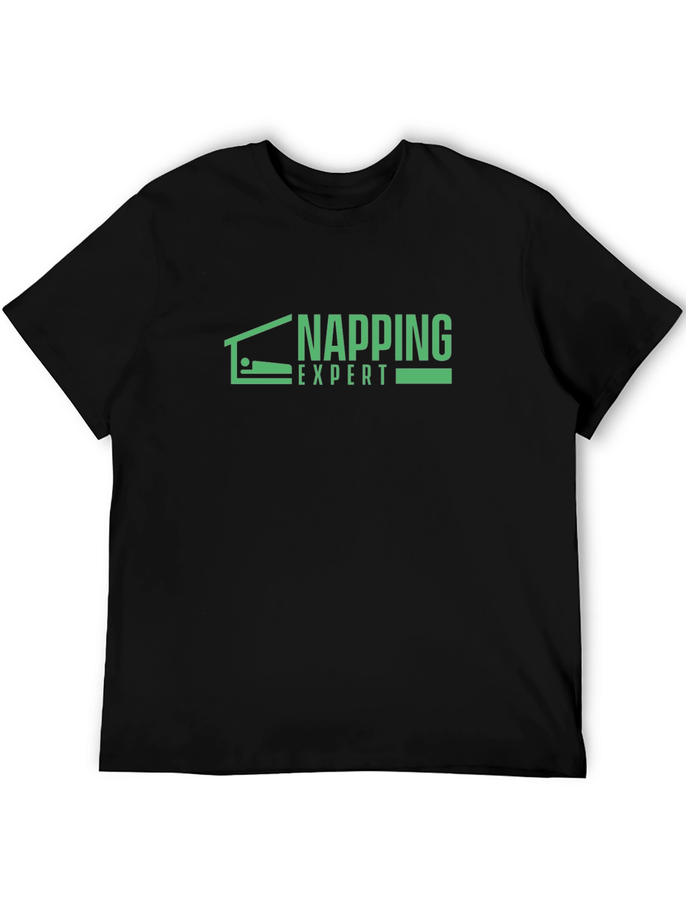 Napping Expert Graphic Tee - Black Casual T-Shirt