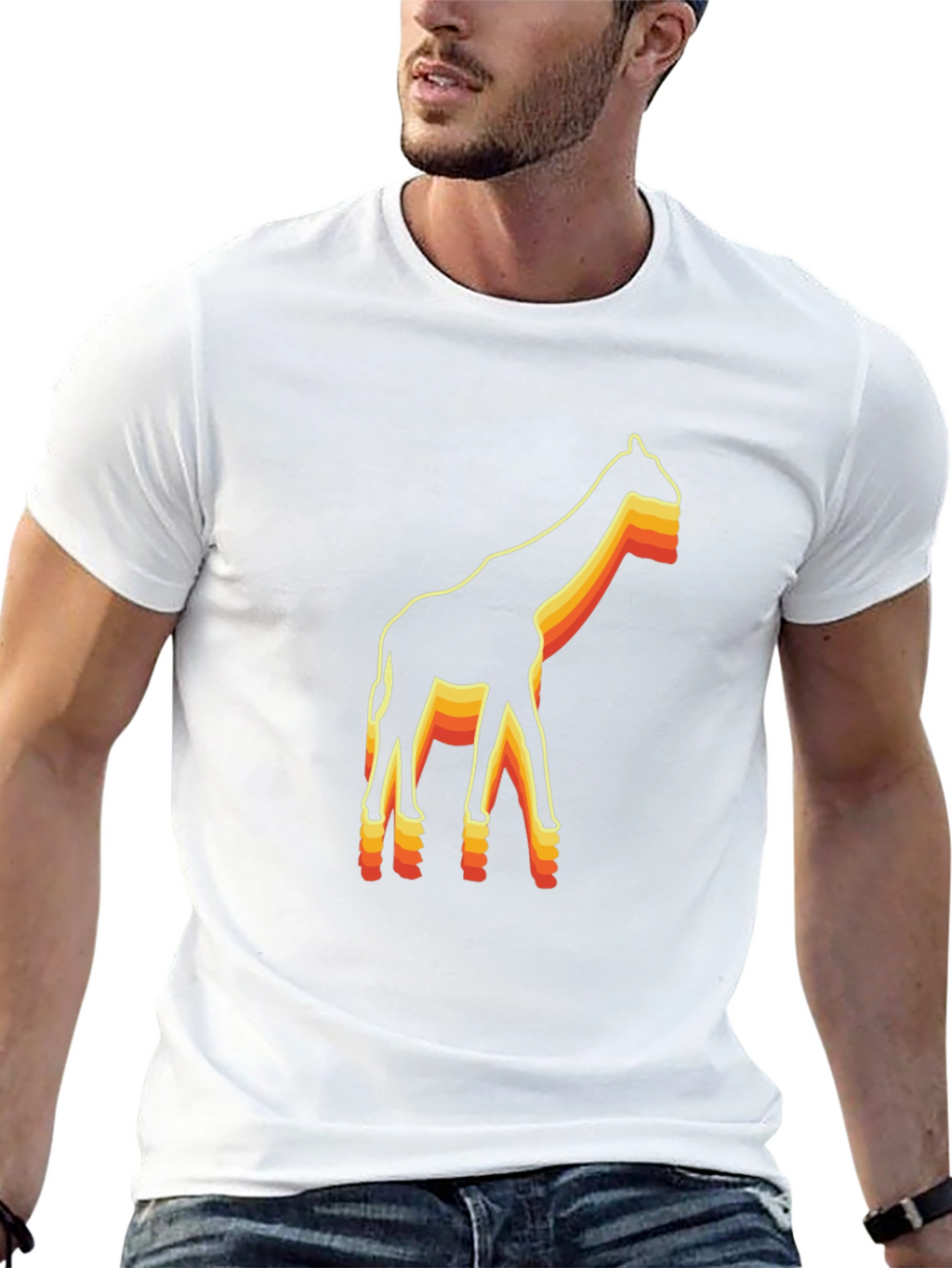 Retro Giraffe Graphic Tee