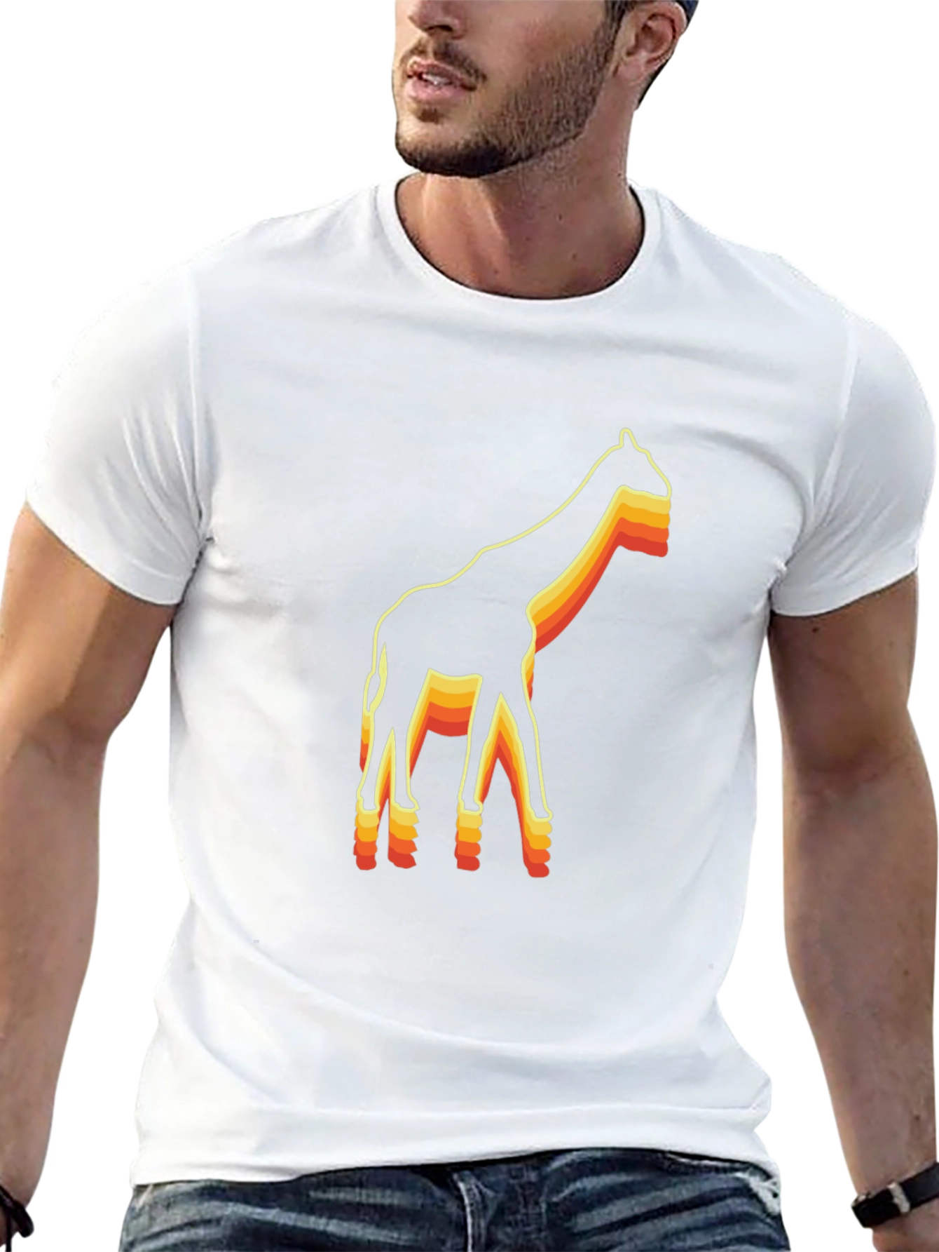 Retro Giraffe Graphic Tee