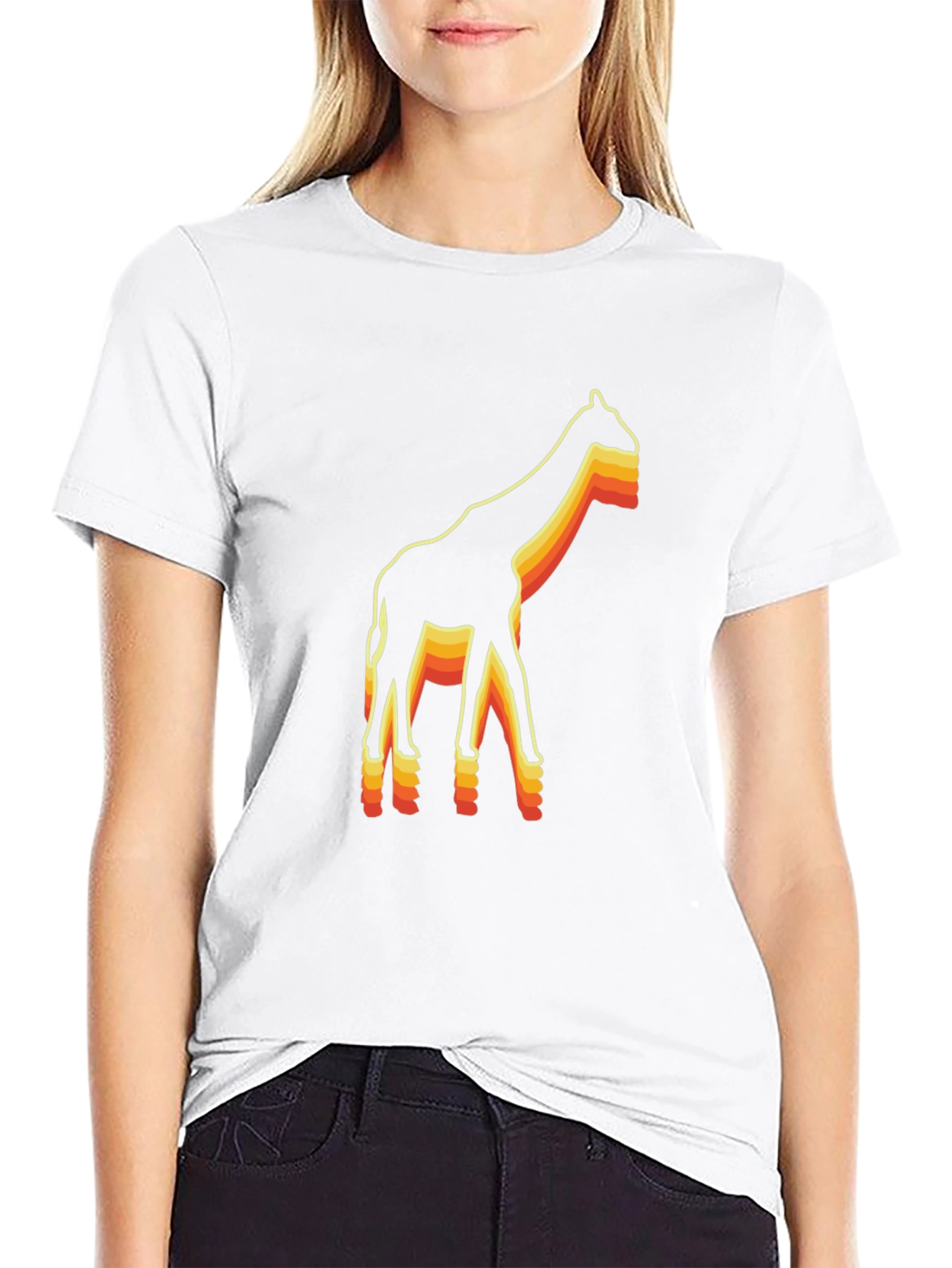 Retro Giraffe Graphic Tee
