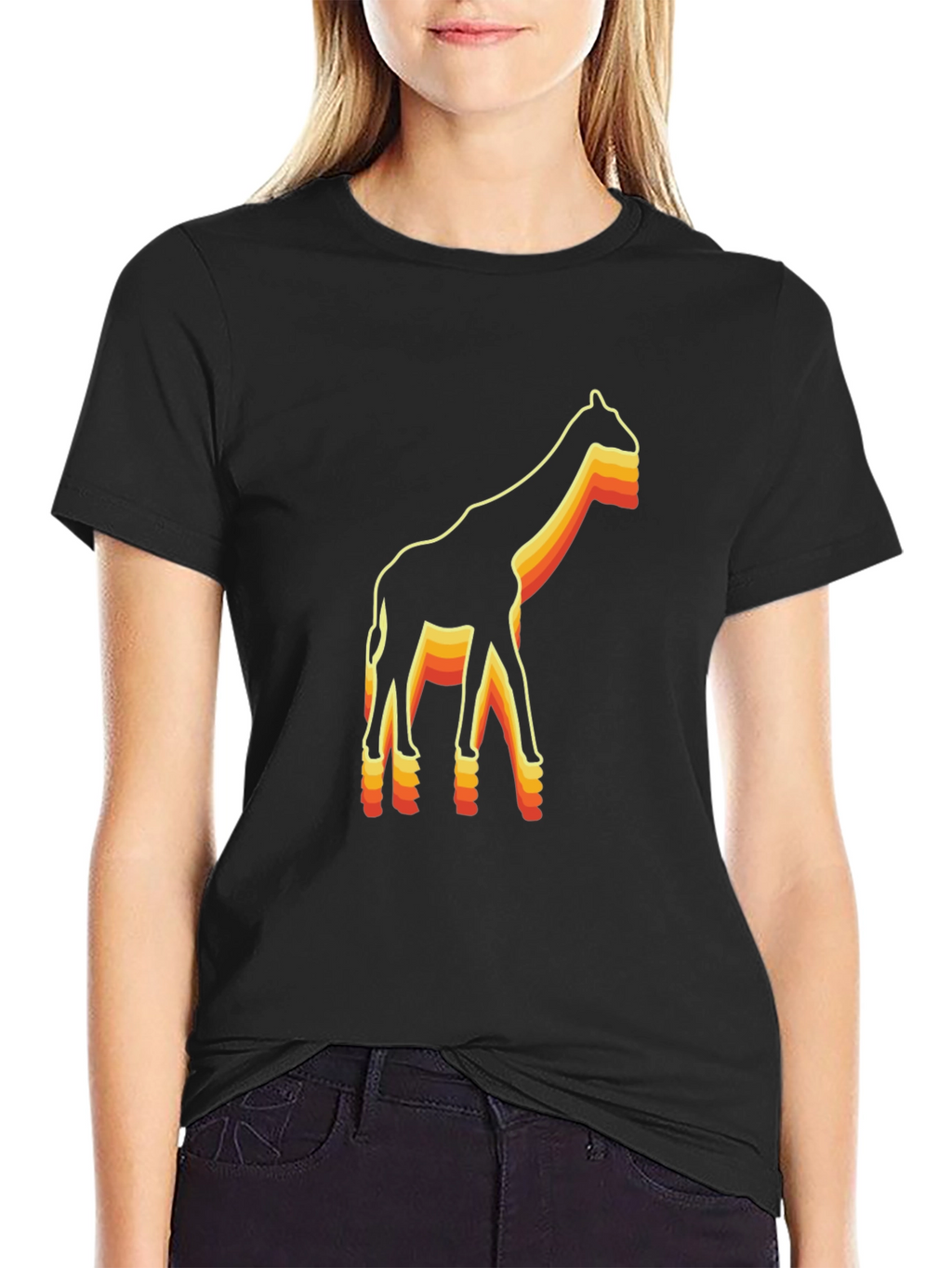 Retro Giraffe Graphic Tee
