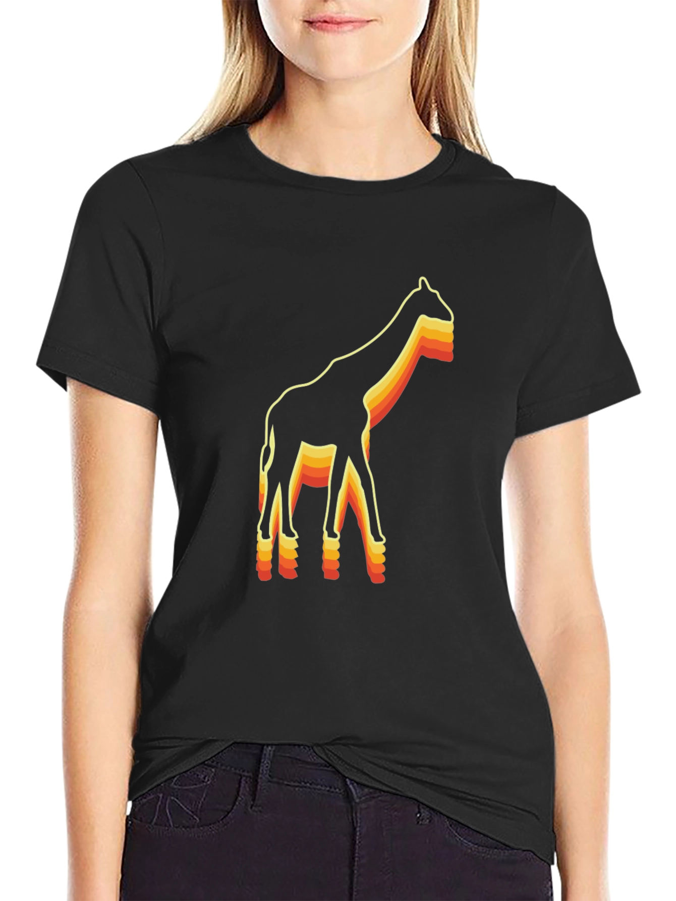 Retro Giraffe Graphic Tee