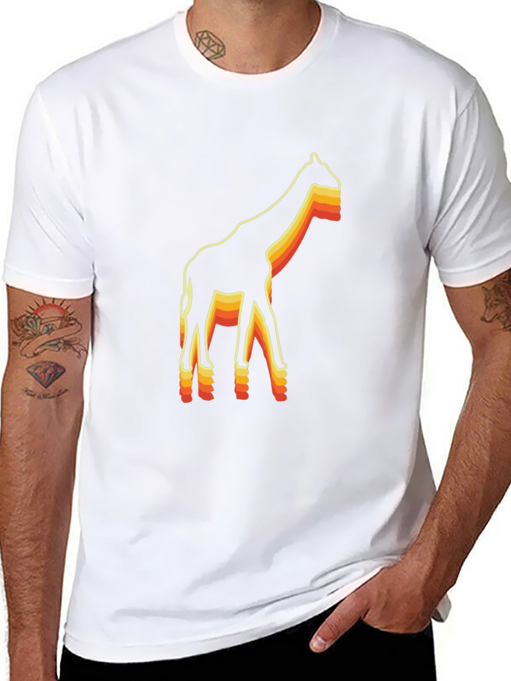 Retro Giraffe Graphic Tee