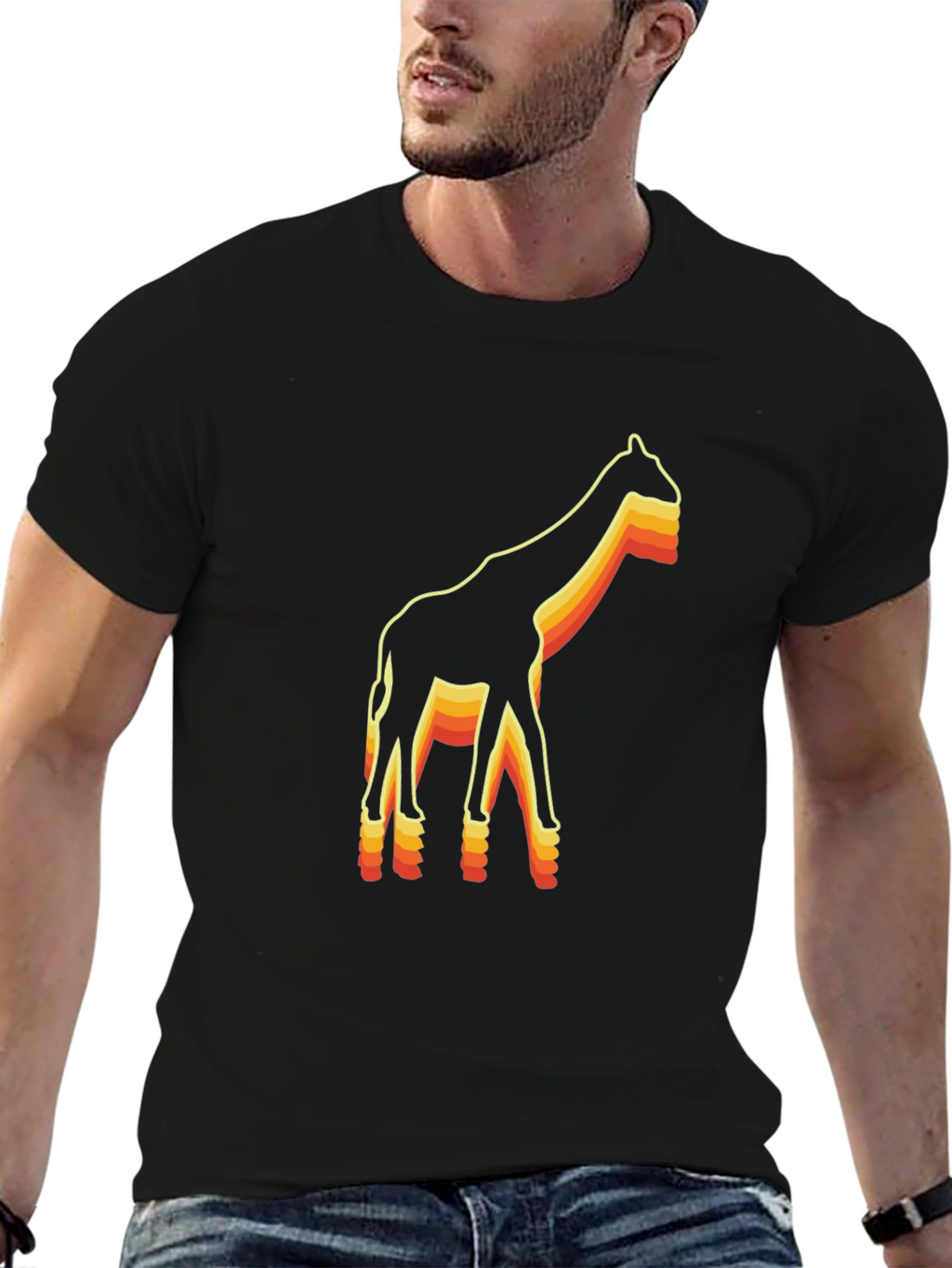 Retro Giraffe Graphic Tee