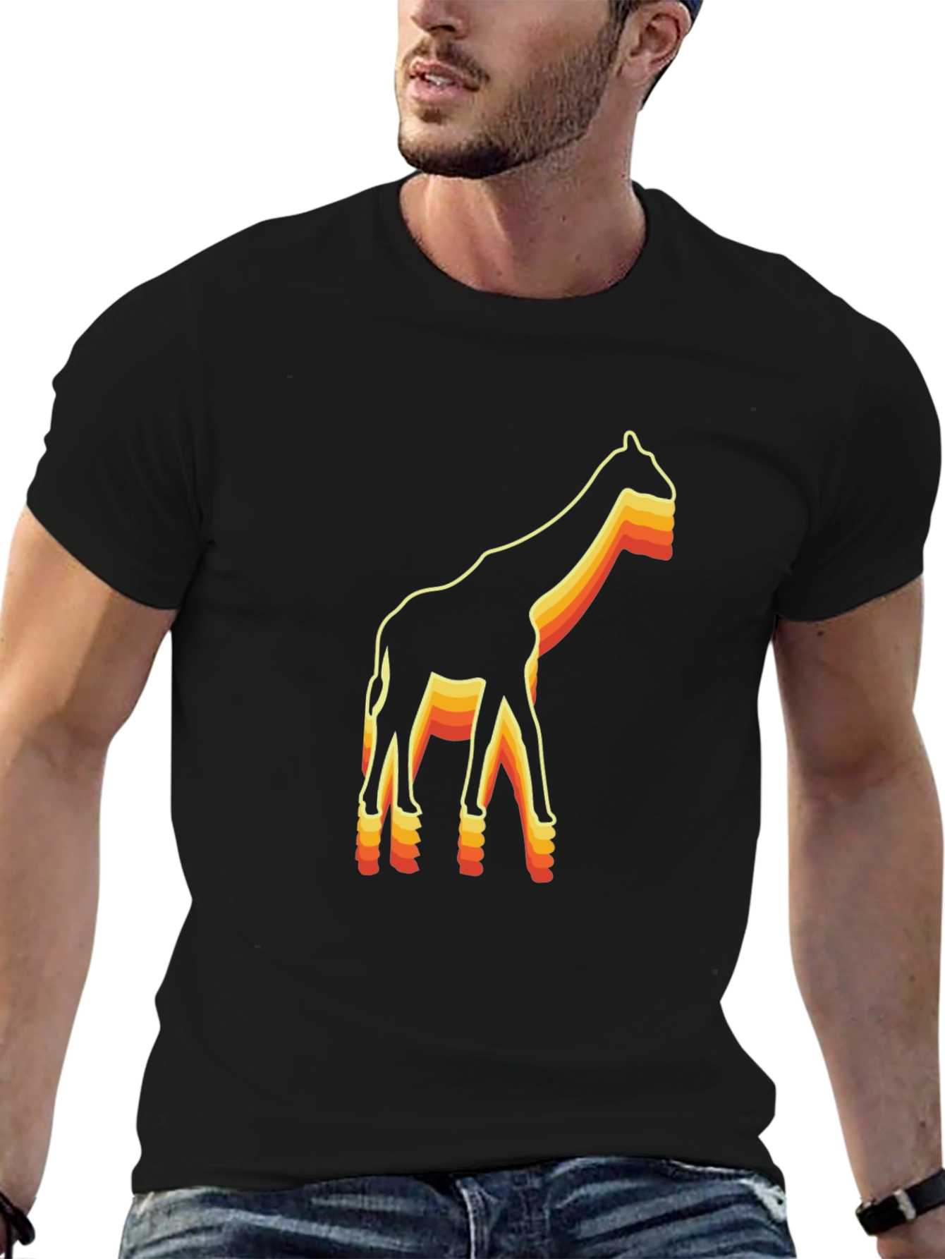 Retro Giraffe Graphic Tee