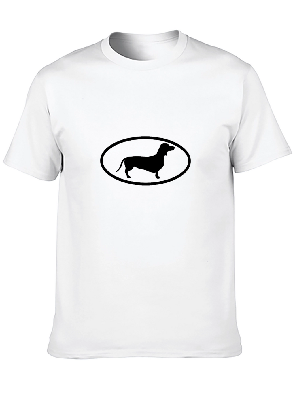 Dachshund Silhouette T-Shirt - Black