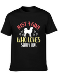 Just A Girl Who Loves Shiba Inu T-Shirt