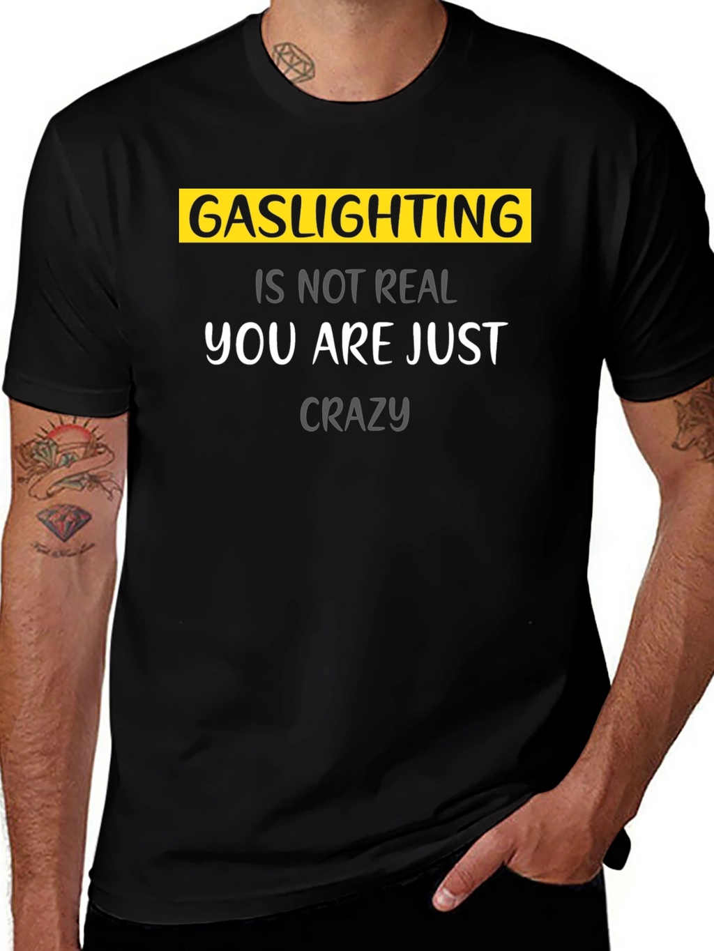 Gaslighting Is Not Real Graphic T-Shirt