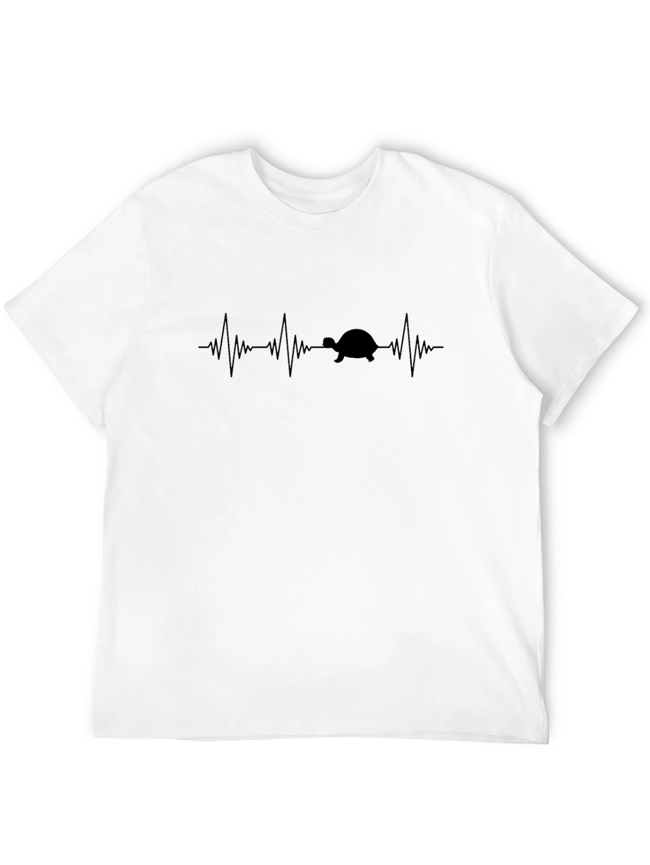 Turtle Heartbeat T-Shirt - Black