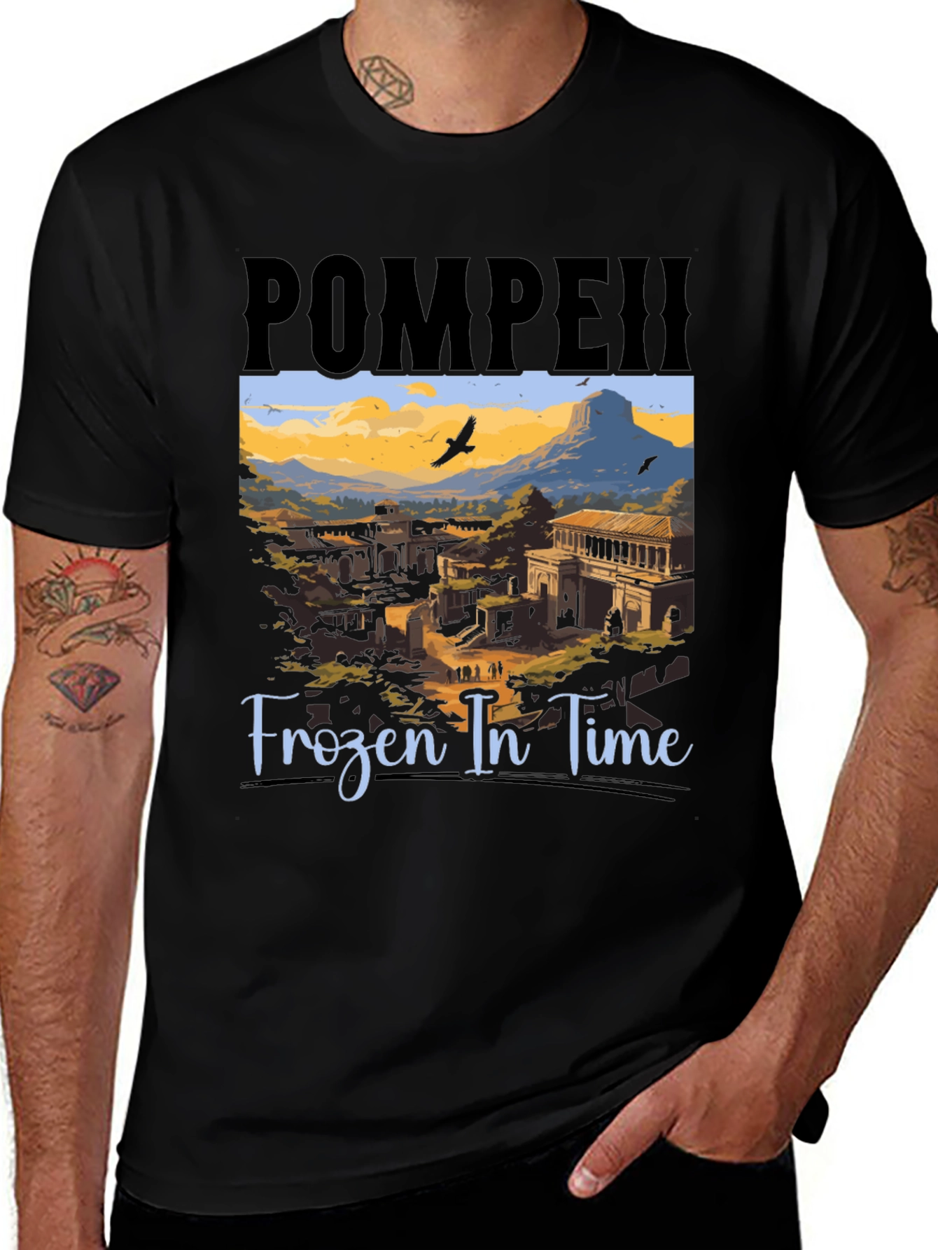 Pompeii Frozen In Time Graphic Tee
