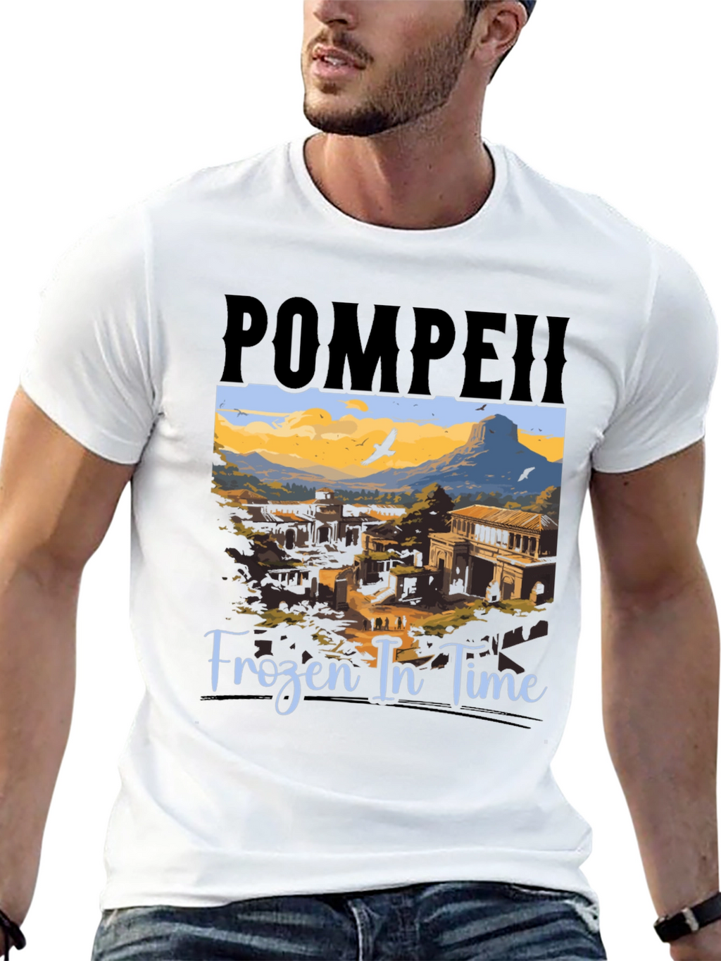 Pompeii Frozen In Time Graphic Tee