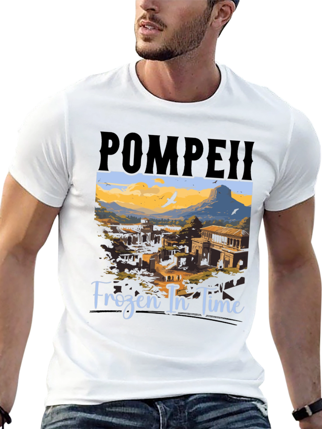 Pompeii Frozen In Time Graphic Tee