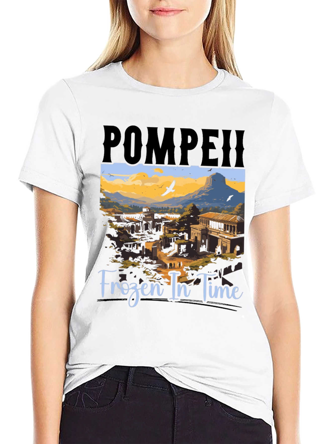 Pompeii Frozen In Time Graphic Tee
