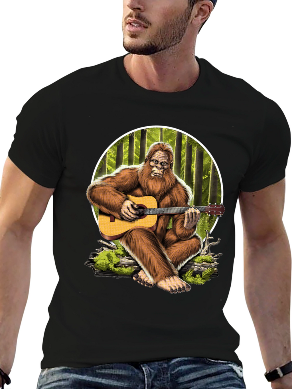 Bigfoot Guitar T-Shirt