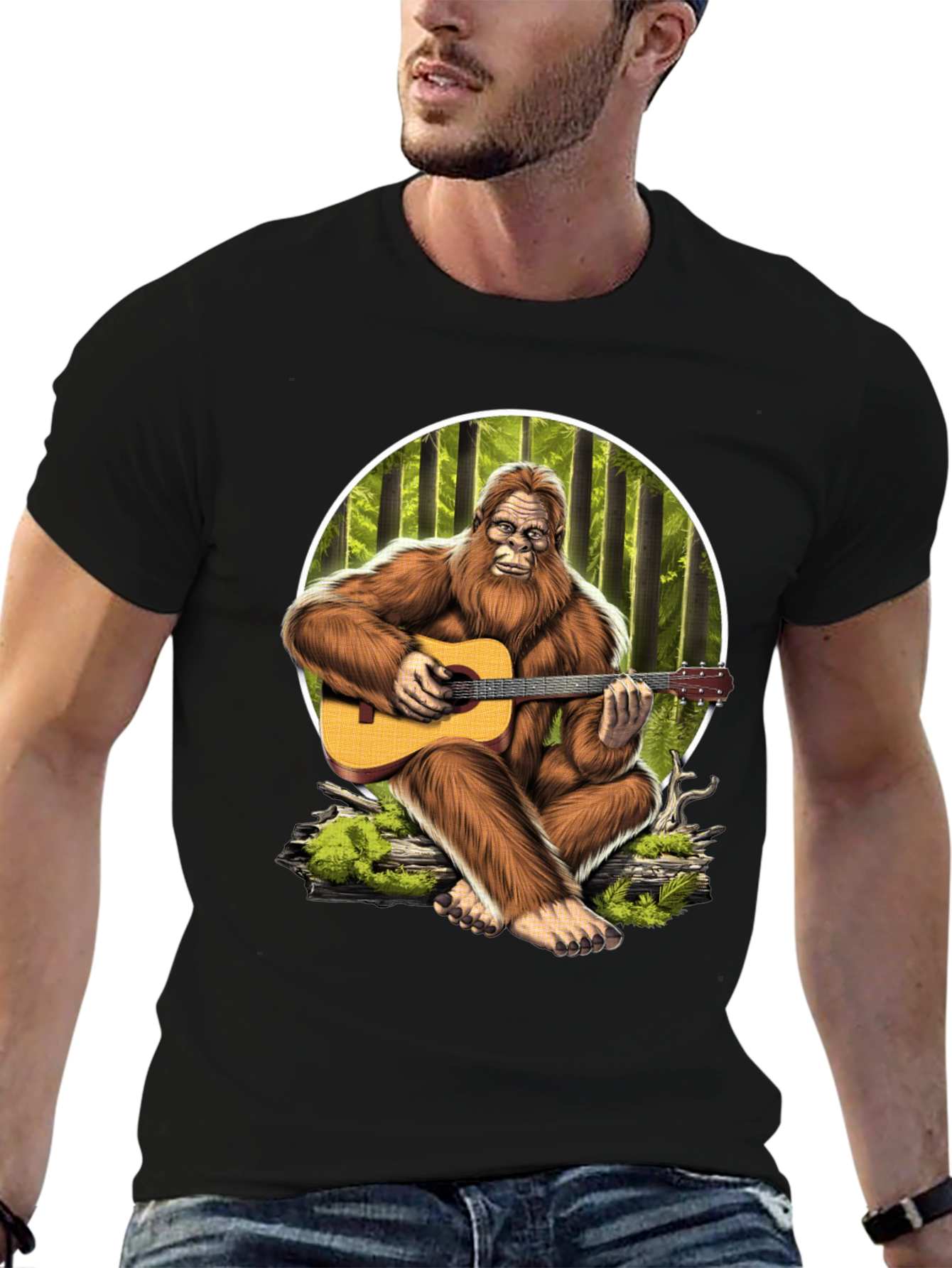 Bigfoot Guitar T-Shirt