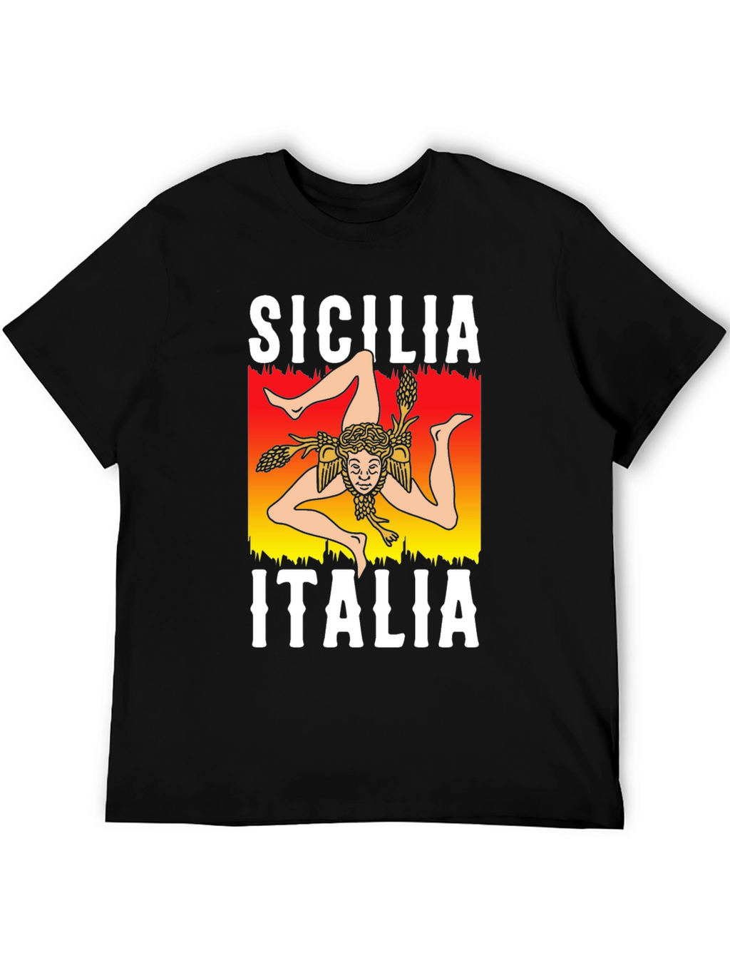 Sicilia Italia T-Shirt Trinacria Symbol