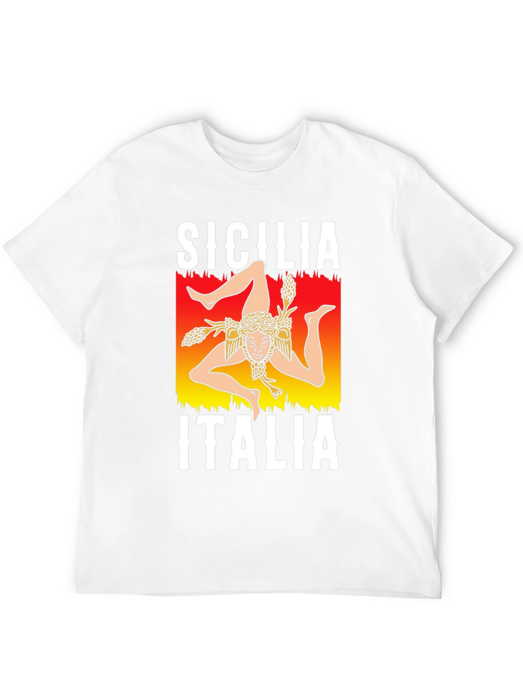 Sicilia Italia T-Shirt Trinacria Symbol