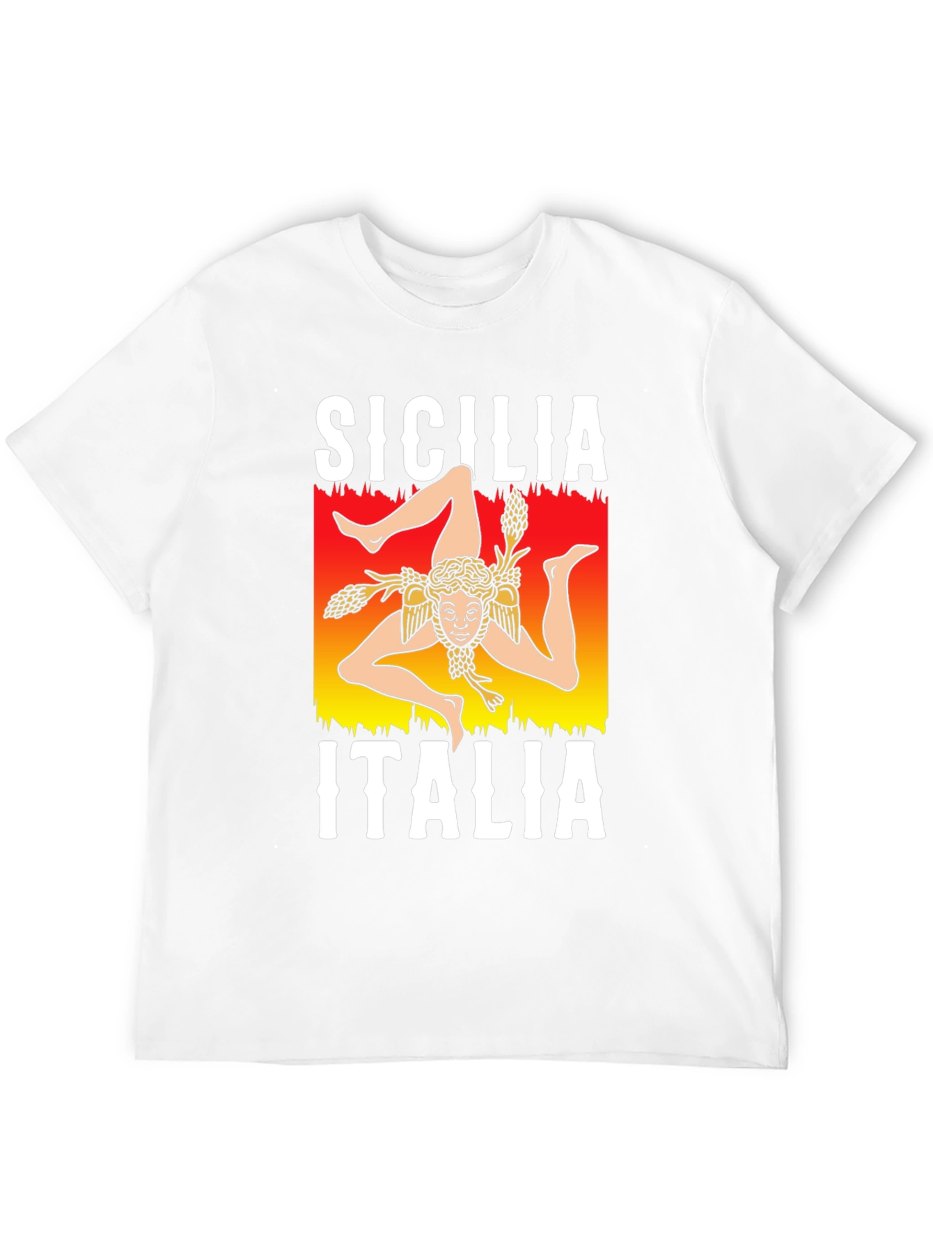 Sicilia Italia T-Shirt Trinacria Symbol