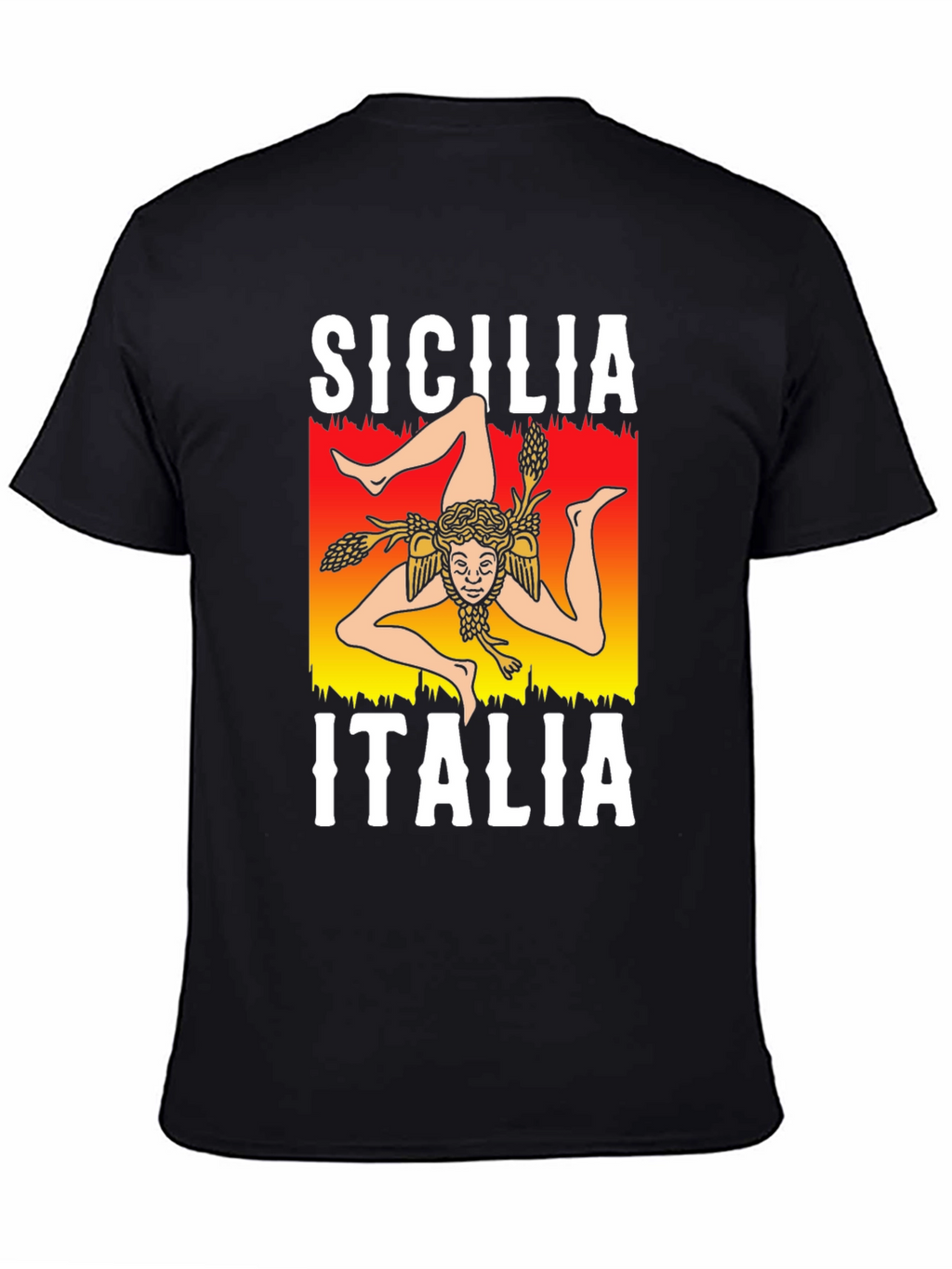 Sicilia Italia T-Shirt Trinacria Symbol