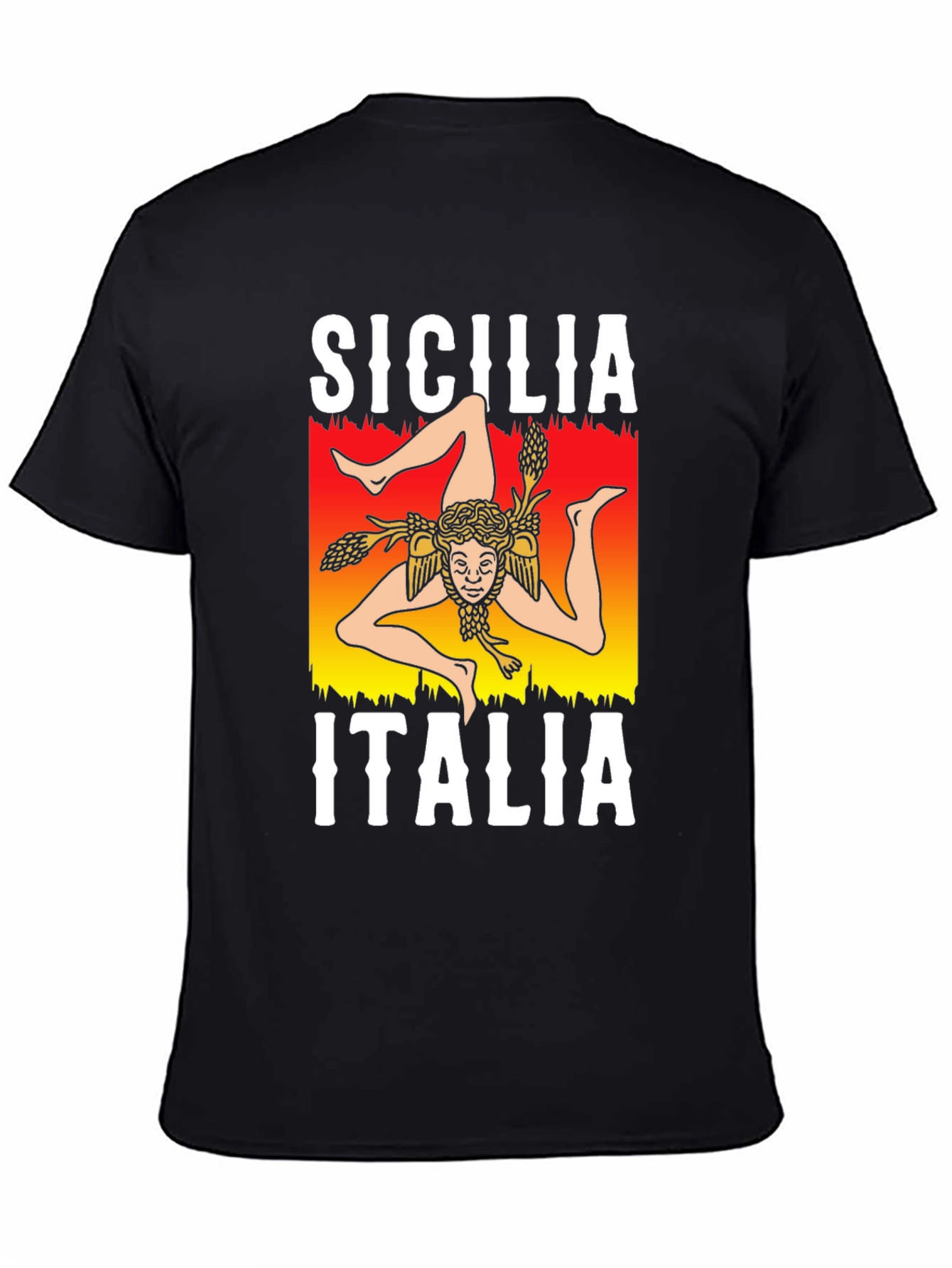 Sicilia Italia T-Shirt Trinacria Symbol