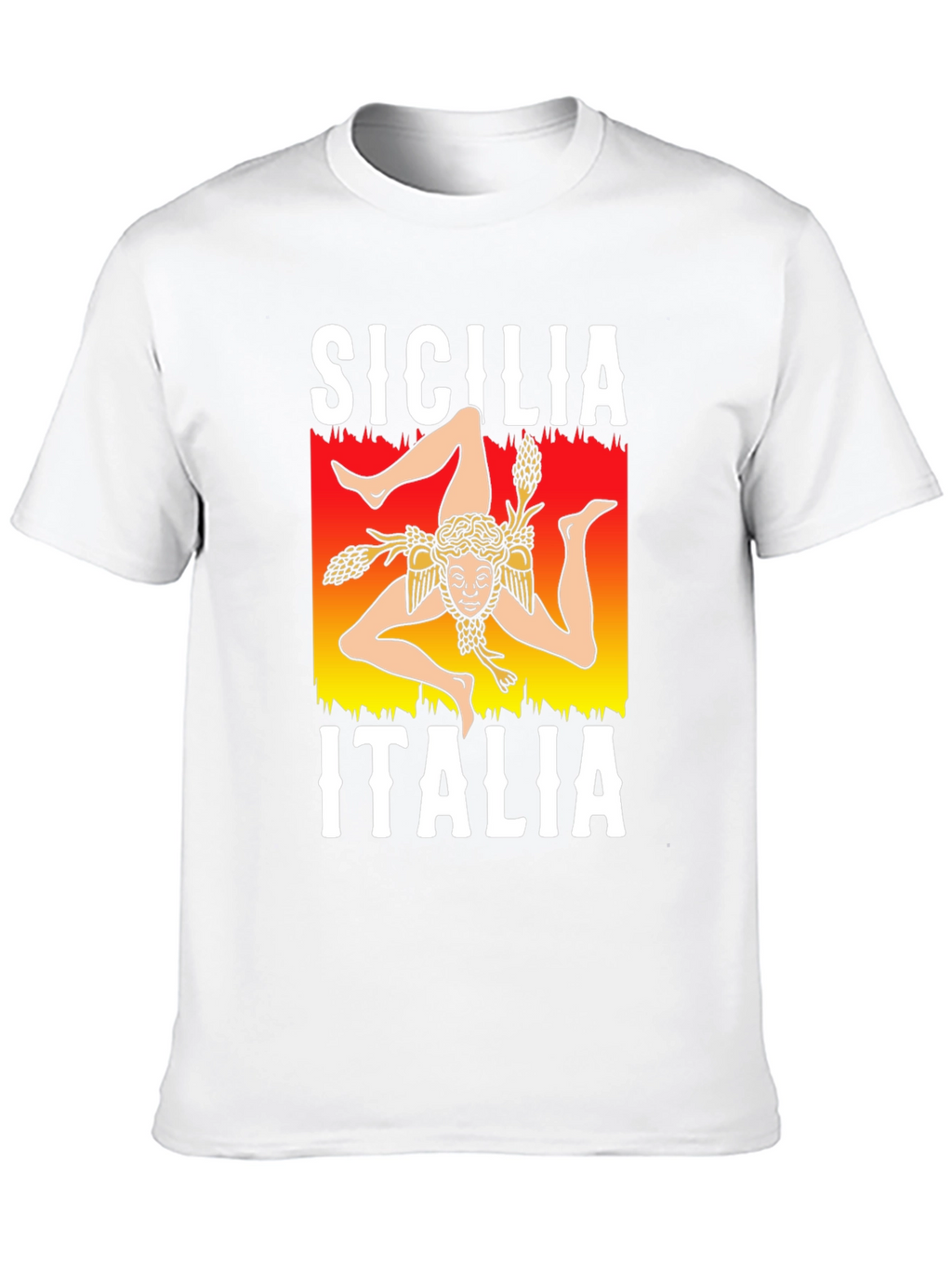 Sicilia Italia T-Shirt Trinacria Symbol
