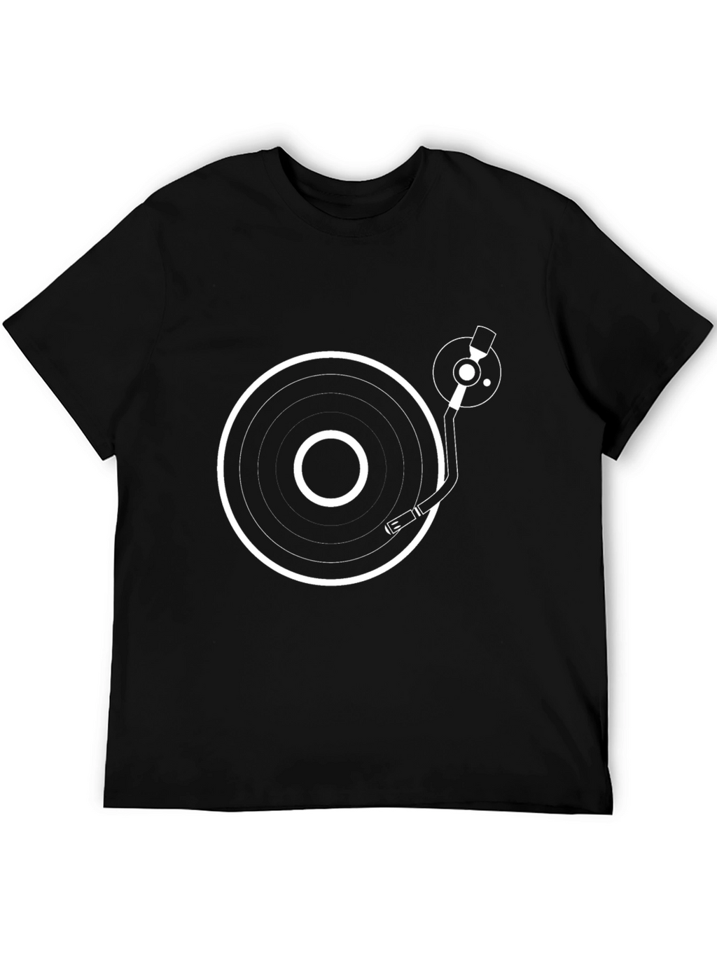 DJ Turntable Graphic Black T-Shirt