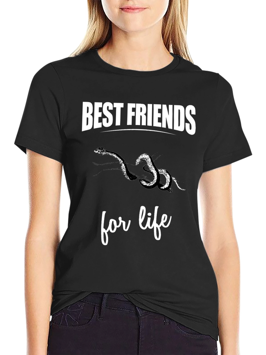 Best Friends Snakes Graphic Tee Shirt
