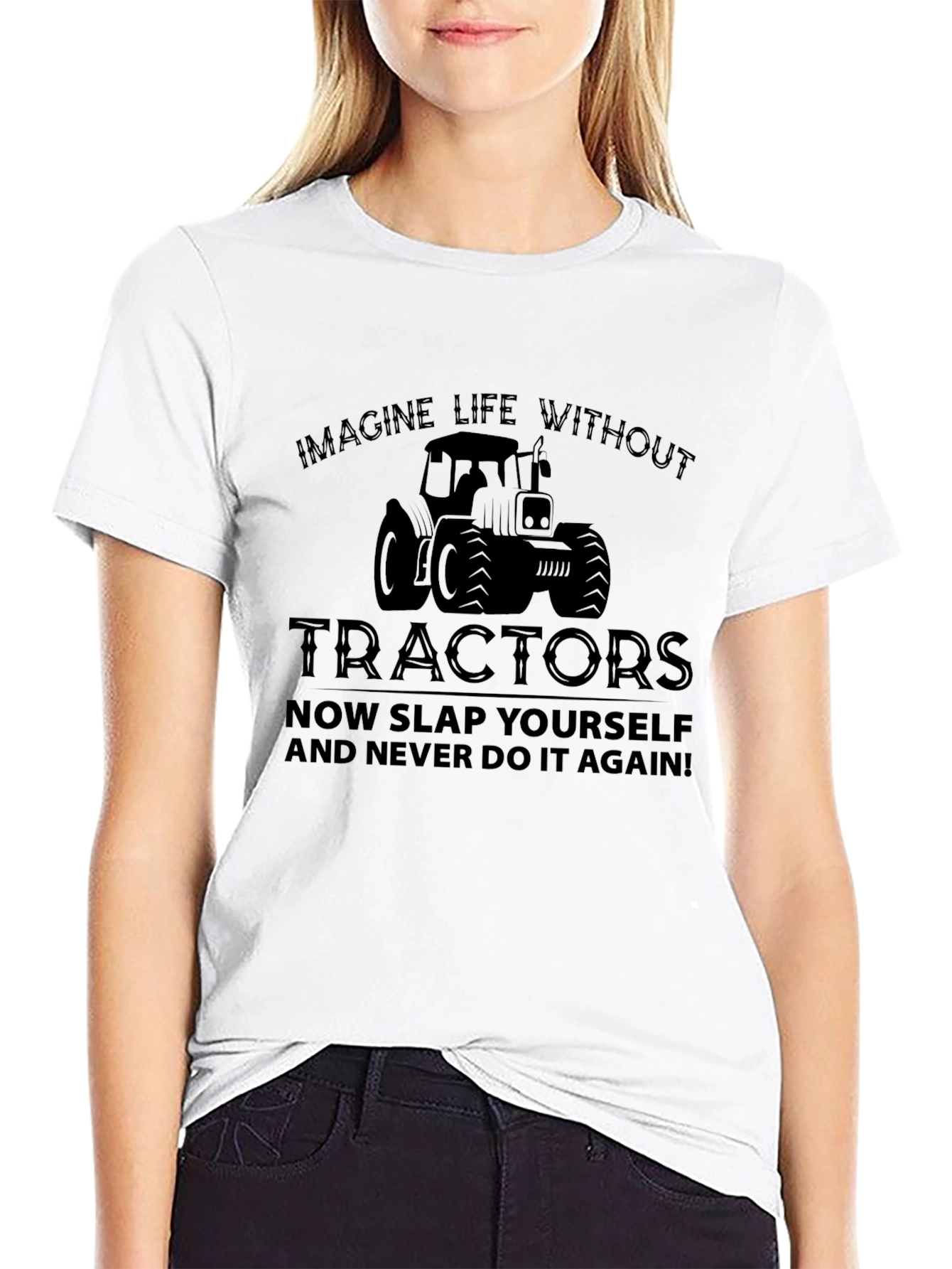 Imagine Life Without Tractors Graphic Tee
