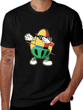 Dabbing Bullet Cartoon Black T-Shirt