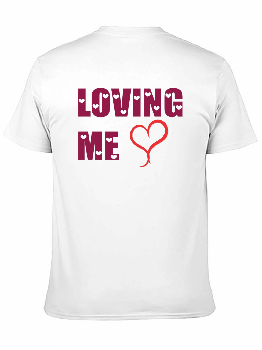 Loving Me Heart Graphic Black T-Shirt