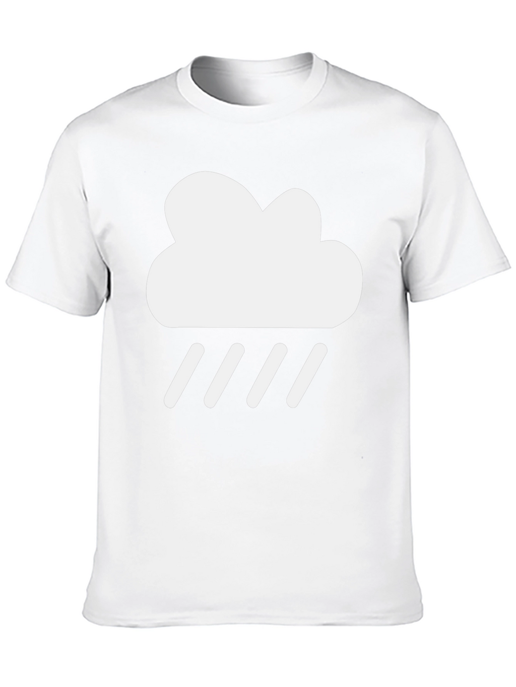 Rain Cloud Graphic Tee - Trendy Black T-Shirt