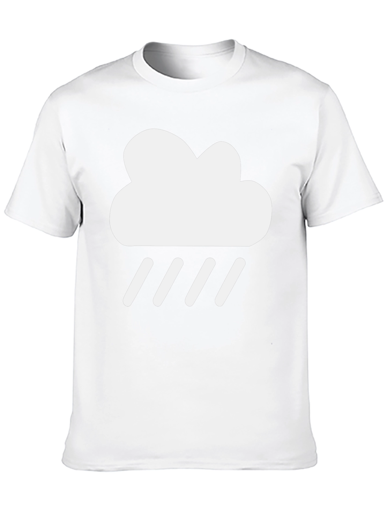 Rain Cloud Graphic Tee - Trendy Black T-Shirt