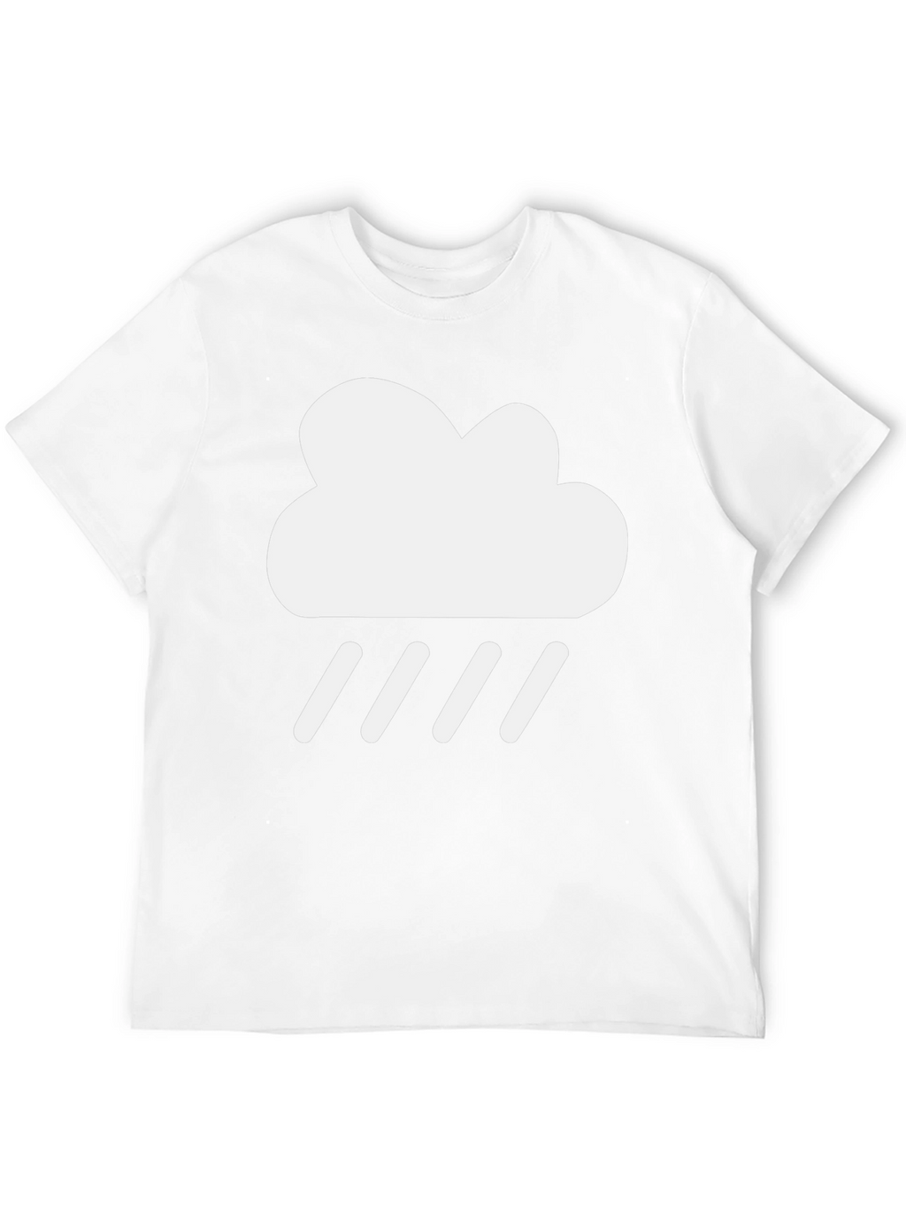 Rain Cloud Graphic Tee - Trendy Black T-Shirt