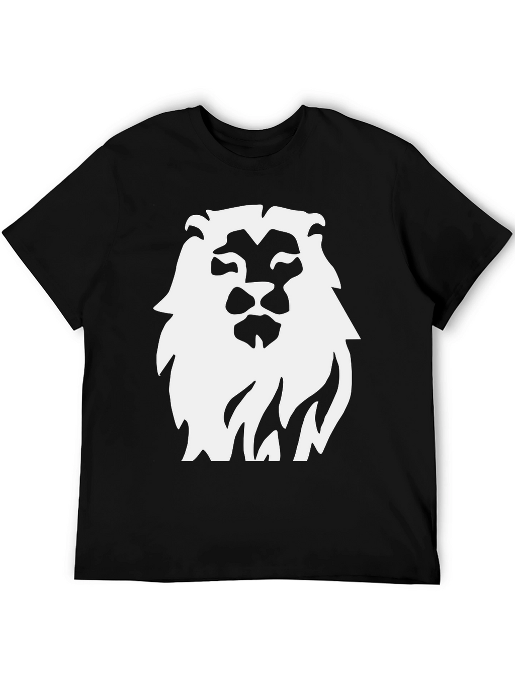 Bold Lion Graphic Tee - Classic Black Cotton Shirt