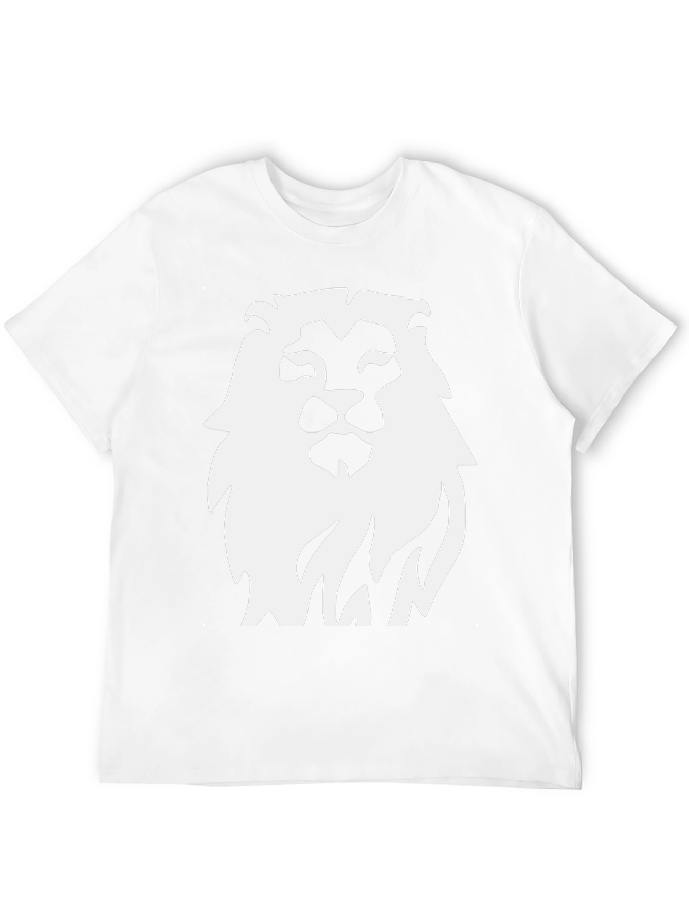 Bold Lion Graphic Tee - Classic Black Cotton Shirt