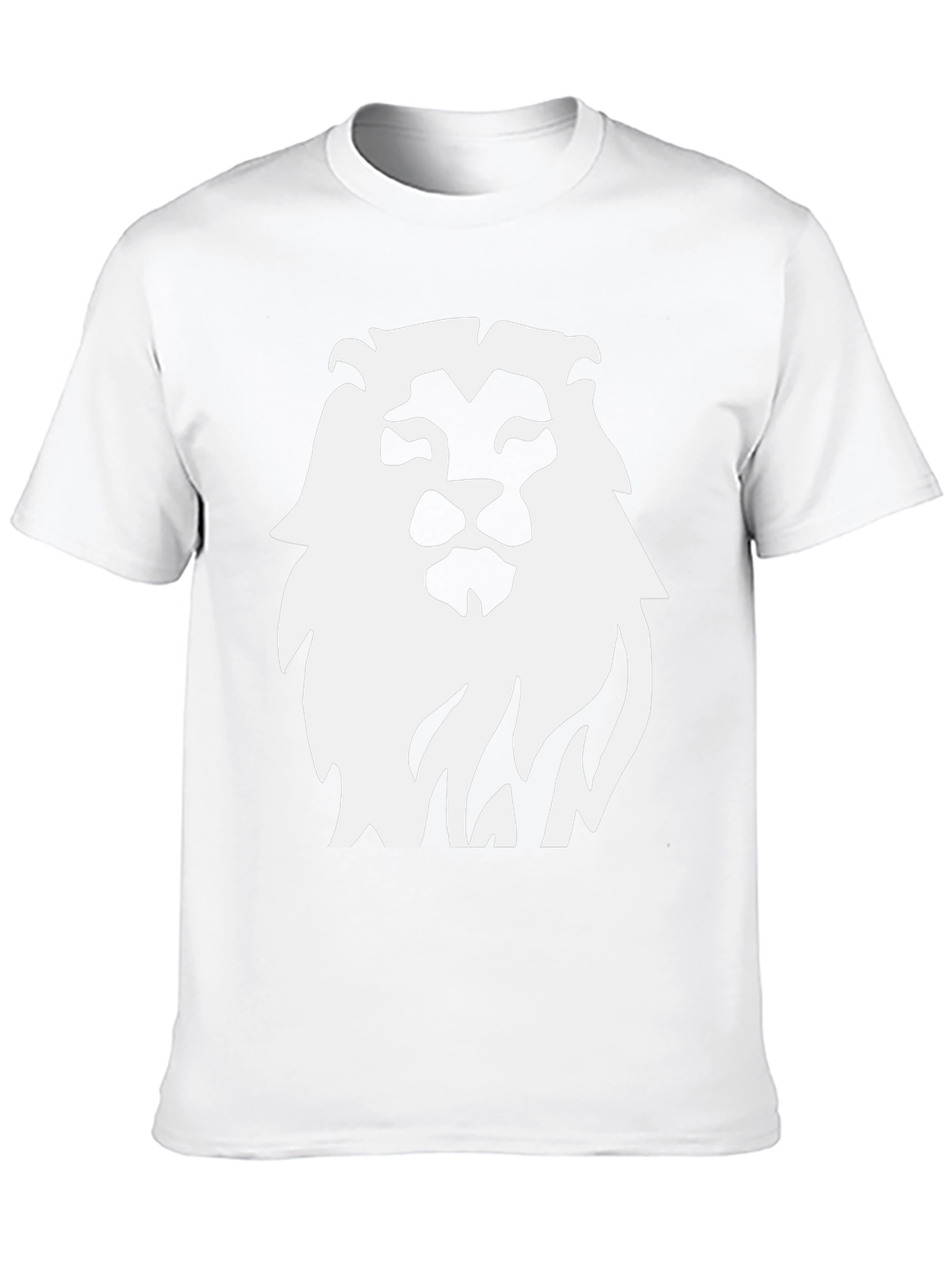 Bold Lion Graphic Tee - Classic Black Cotton Shirt