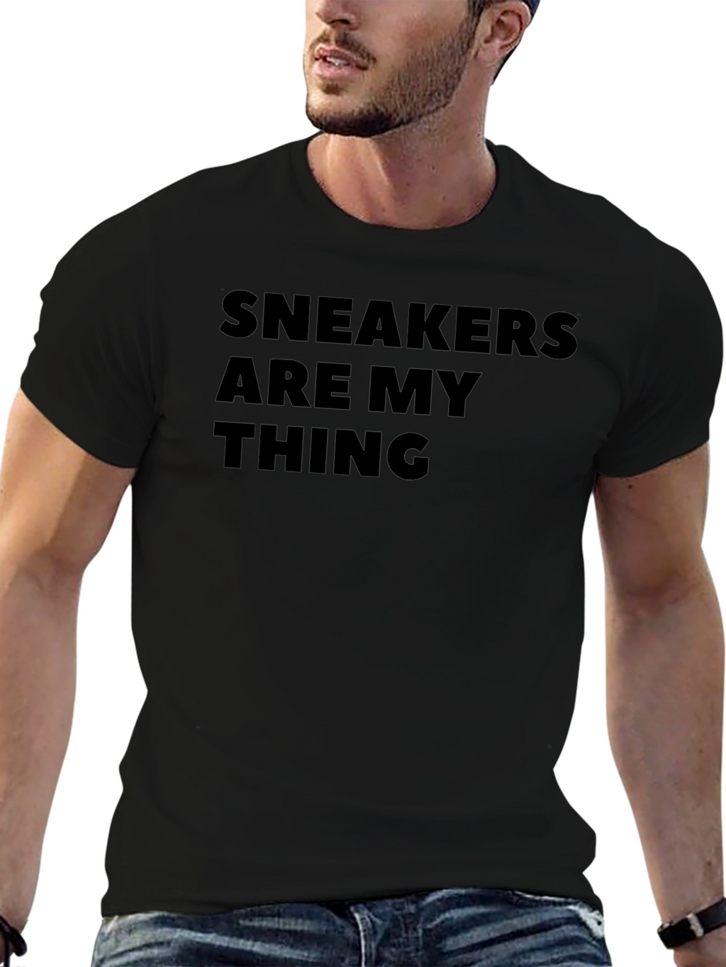 Sneakers Are My Thing Graphic Tee - Black T-Shirt