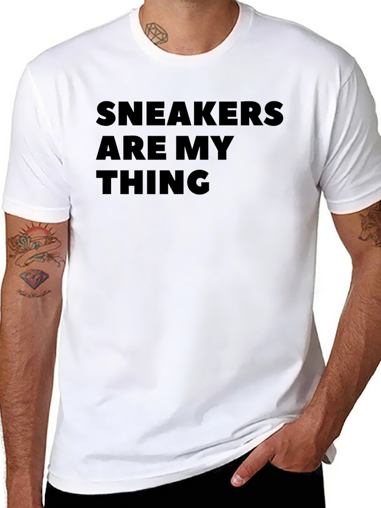 Sneakers Are My Thing Graphic Tee - Black T-Shirt