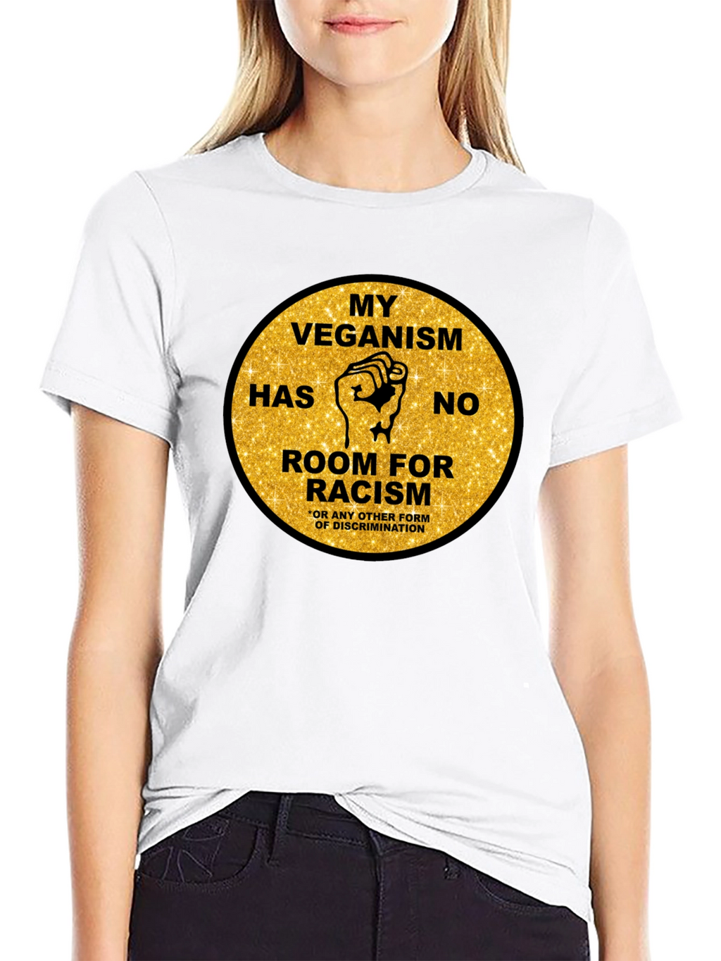 Veganism Anti-Racism Graphic Tee