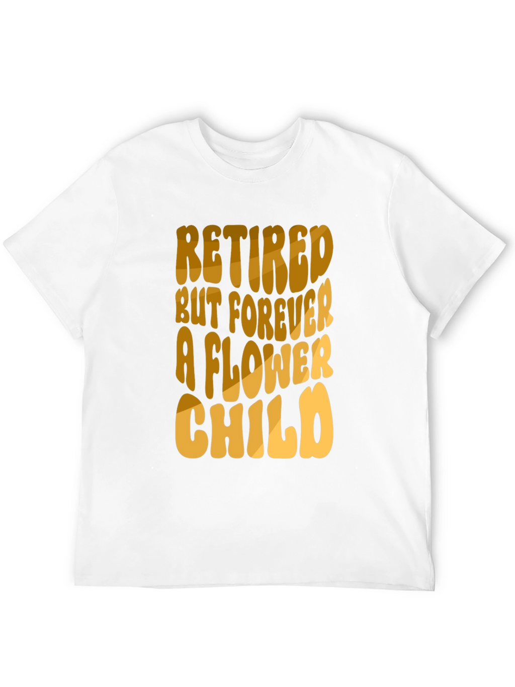 Retired Flower Child Black T-Shirt