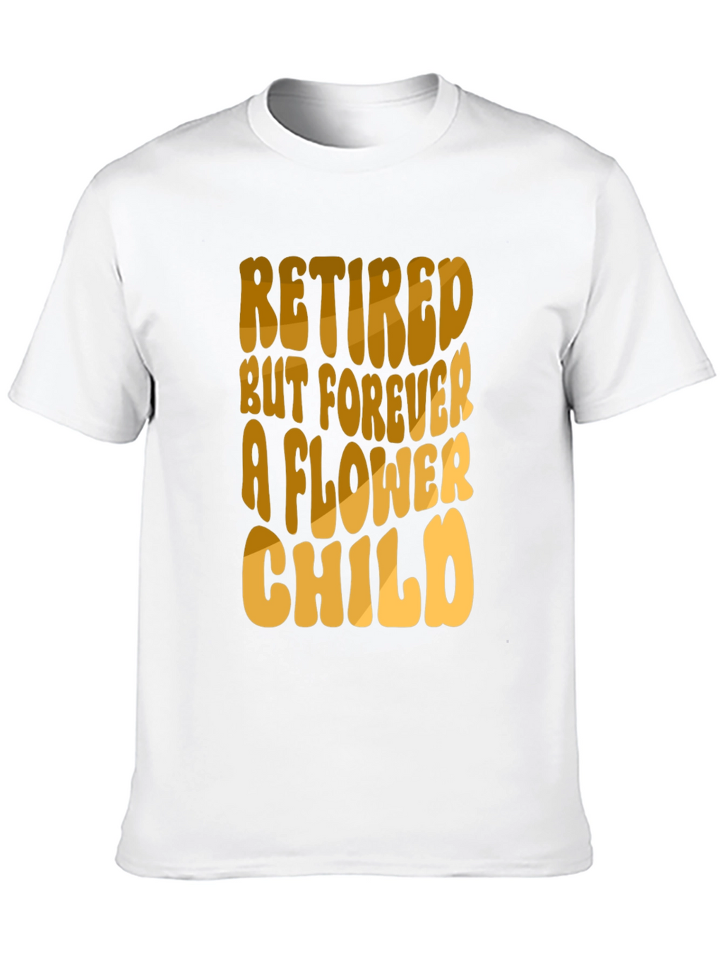 Retired Flower Child Black T-Shirt