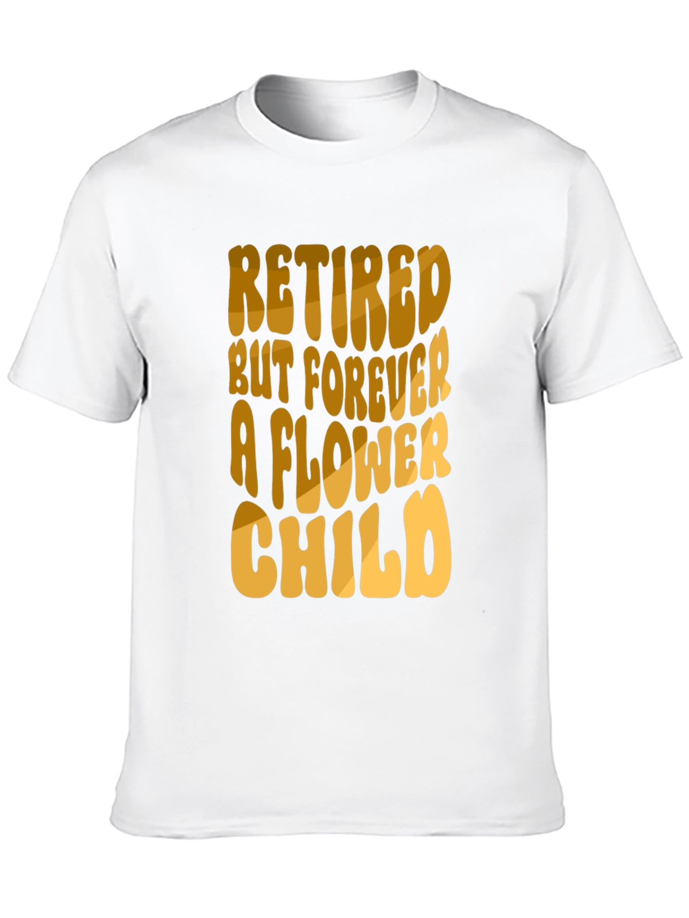 Retired Flower Child Black T-Shirt
