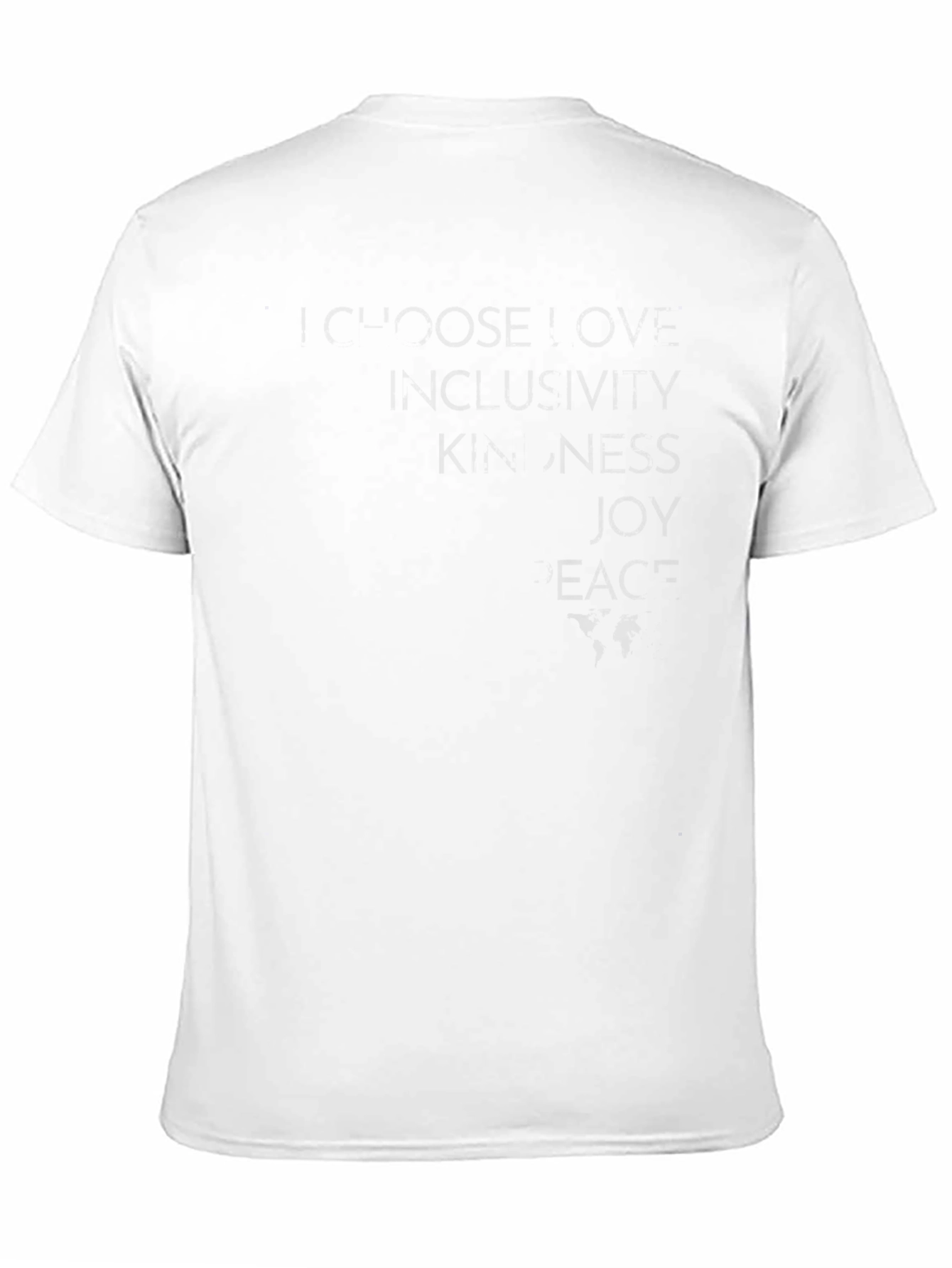 Inspirational Black T-Shirt - Love Joy Peace