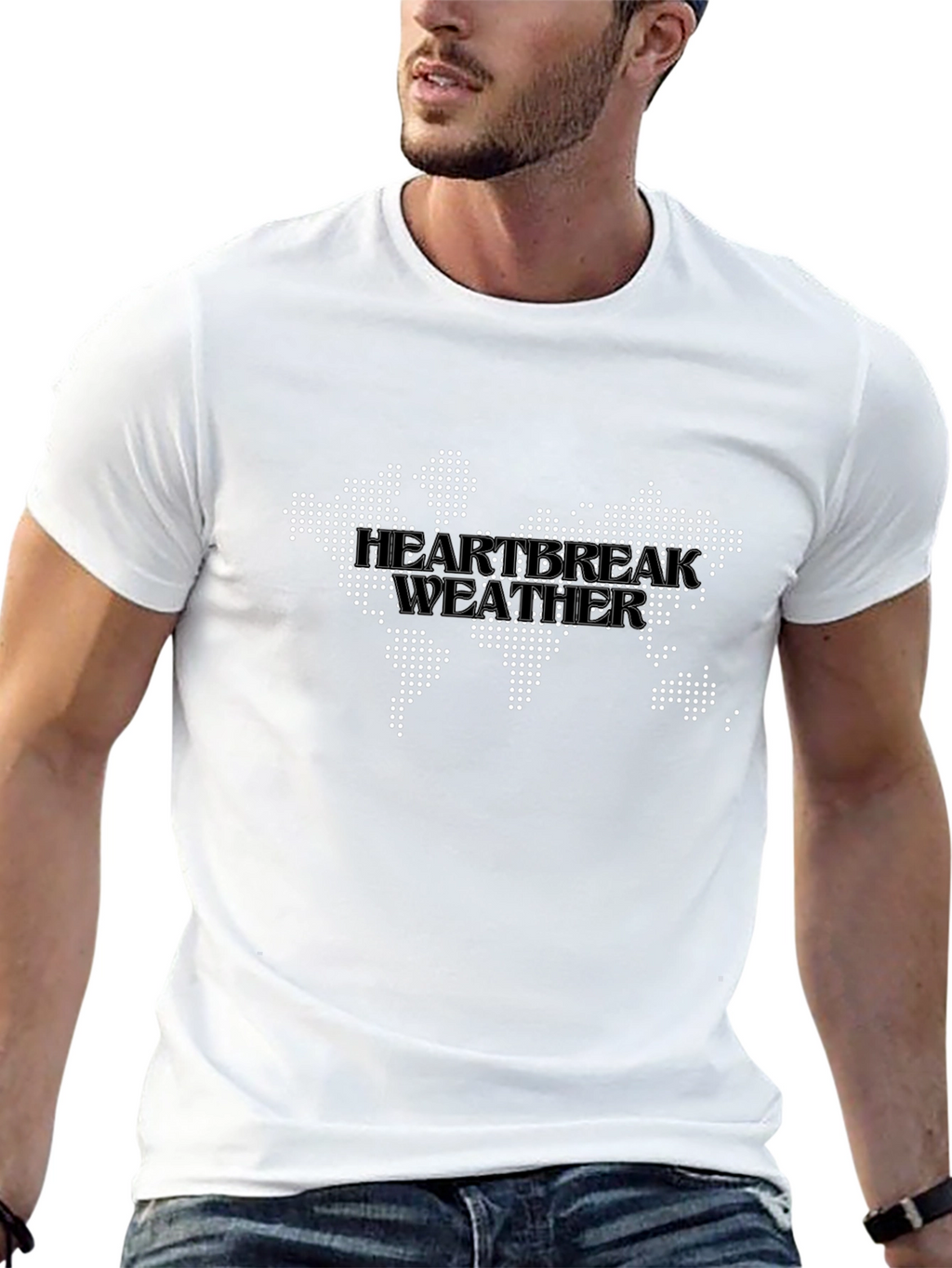 Heartbreak Weather World Map Graphic T-Shirt