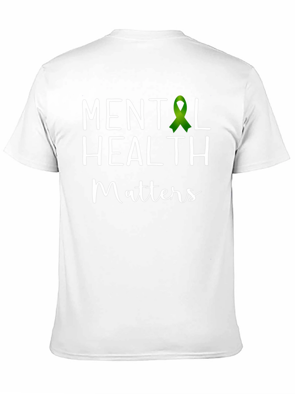Mental Health Matters T-Shirt Green Ribbon