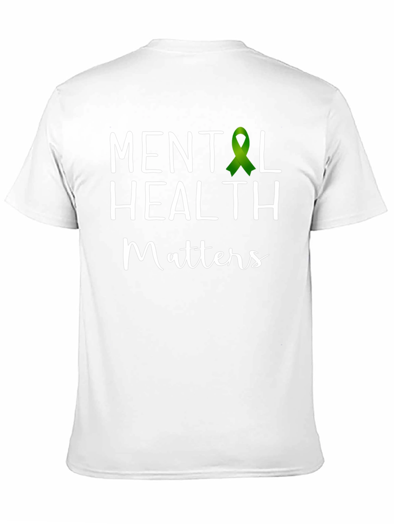 Mental Health Matters T-Shirt Green Ribbon