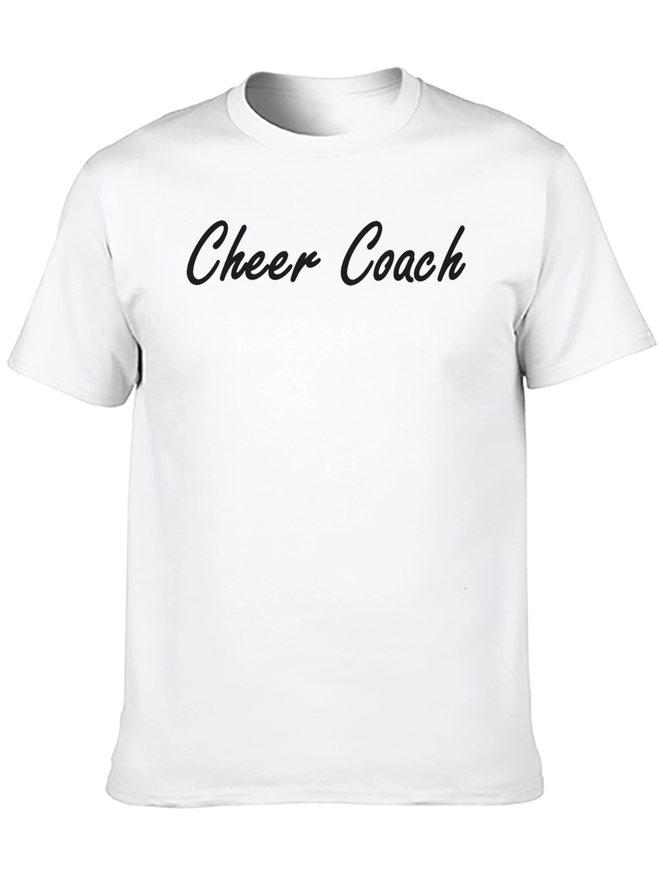 Cheer Coach Black T-Shirt - Comfortable Crew Neck Tee