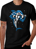 Muscle Shark Graphic Tee - Black Cotton T-Shirt