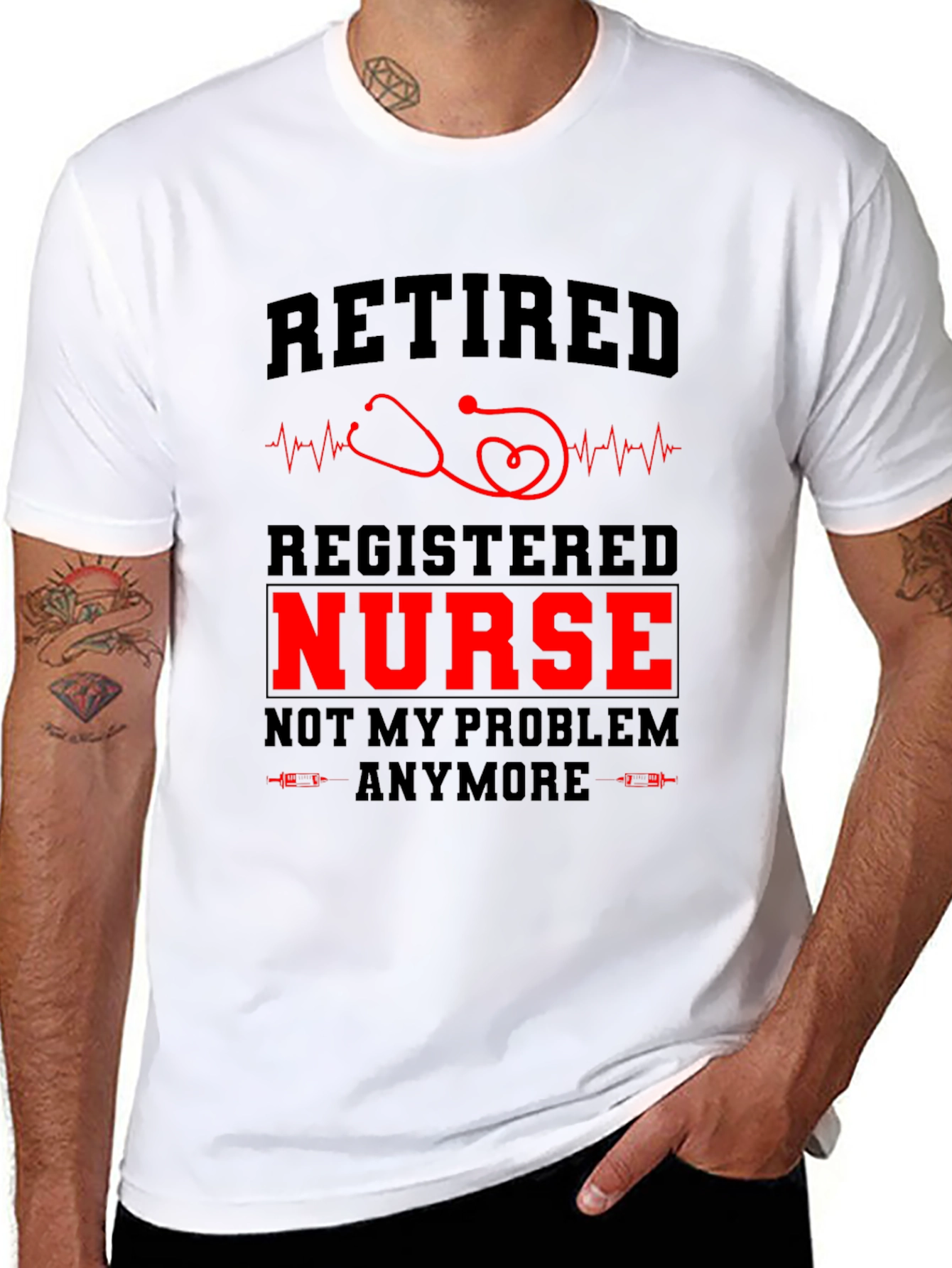 Retired Registered Nurse Graphic Tee