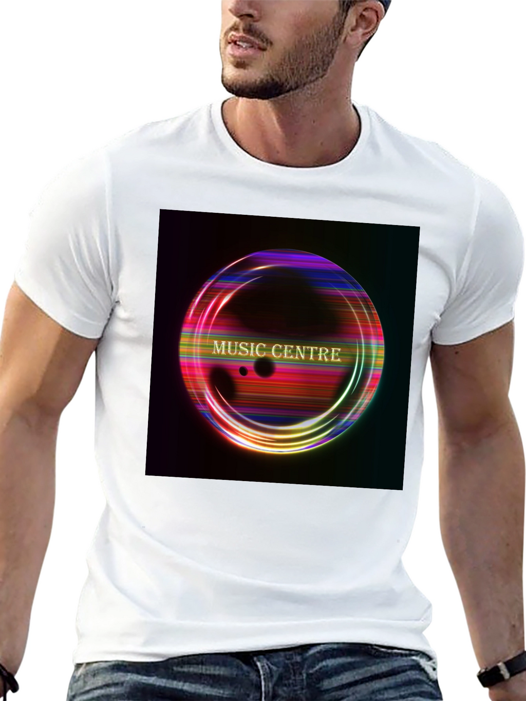 Music Centre Graphic Black T-Shirt